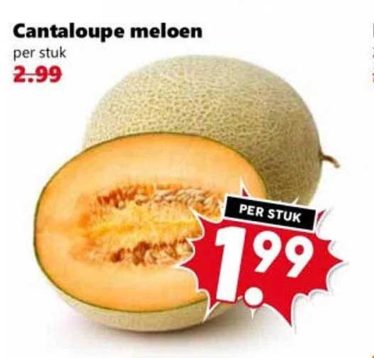 Cantaloupe meloen per stuk
