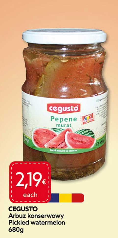 CEGUSTO Arbuz konserwowy Pickled watermelon 680g