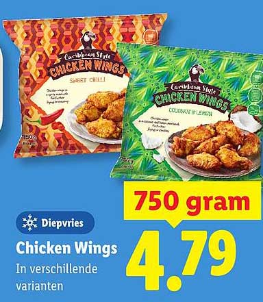 Chicken Wings In verschillende varianten