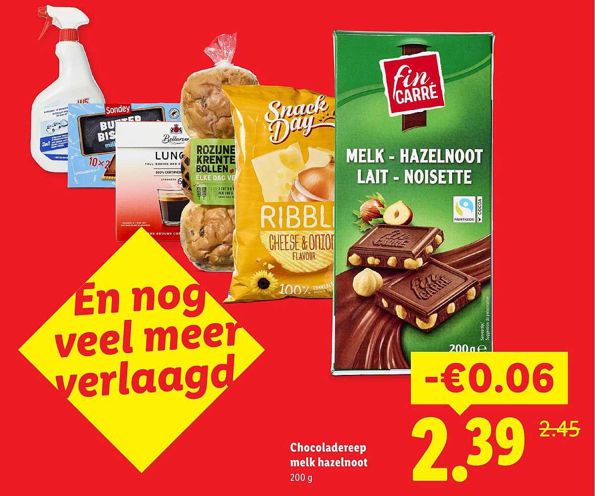 Chocoladereep melk hazelnoot