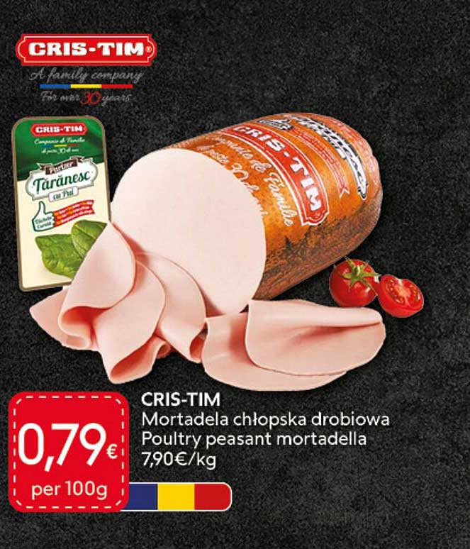 CRIS-TIM Mortadela chłopska drobiowa Poultry peasant mortadella