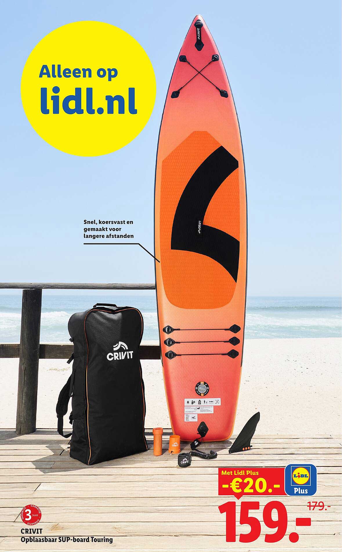 CRIVIT Opblaasbaar SUP-board Touring