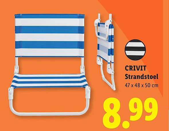 CRIVIT Strandstoel 47 x 48 x 50 cm