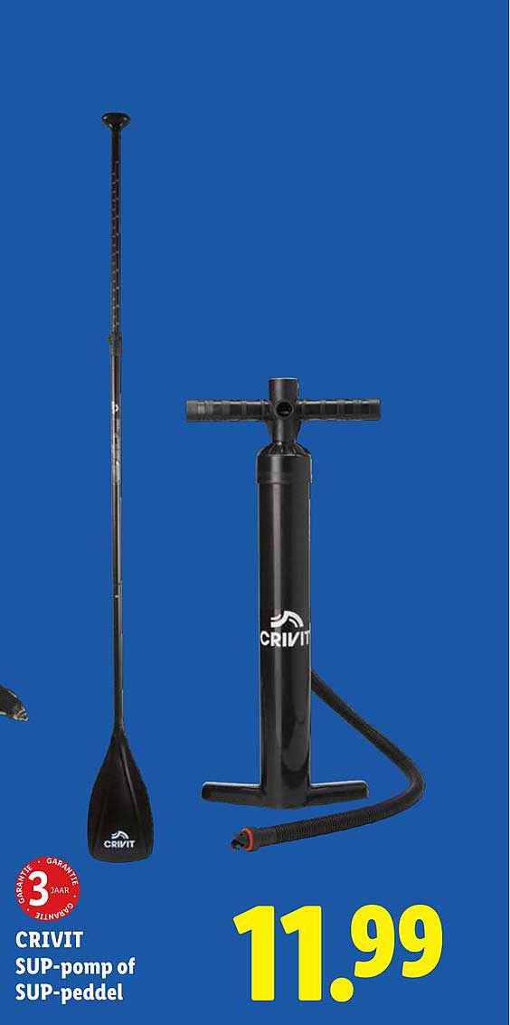 CRIVIT SUP-pomp of SUP-peddel