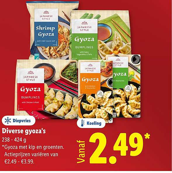 Diverse gyoza's