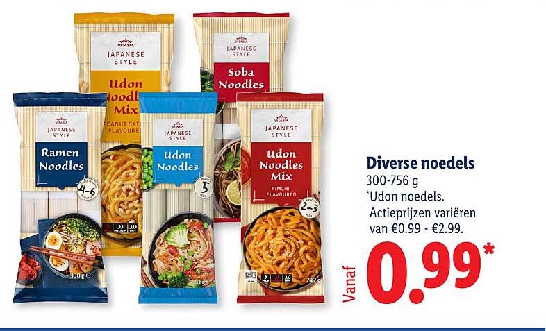 Diverse noedels
