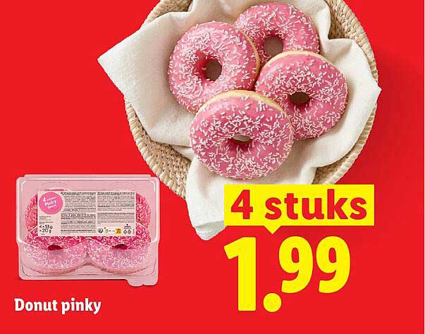 Donut pinky 4 stuks