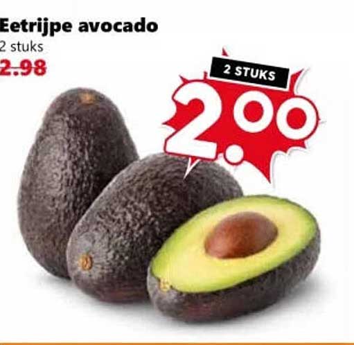 Eetrijpe avocado 2 stuks