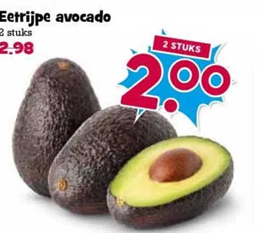 Eetrijpe avocado 2 stuks