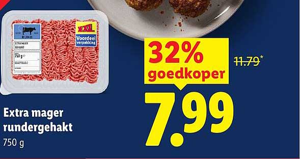 Extra mager rundergehakt 750 g