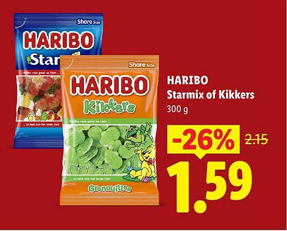 HARIBO Starmix of Kikkers 300 g