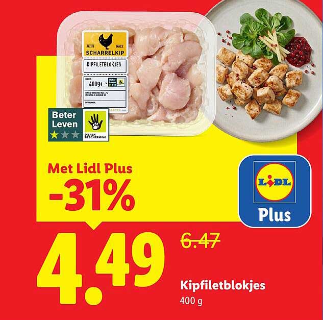Kipfiletblokjes 400 g