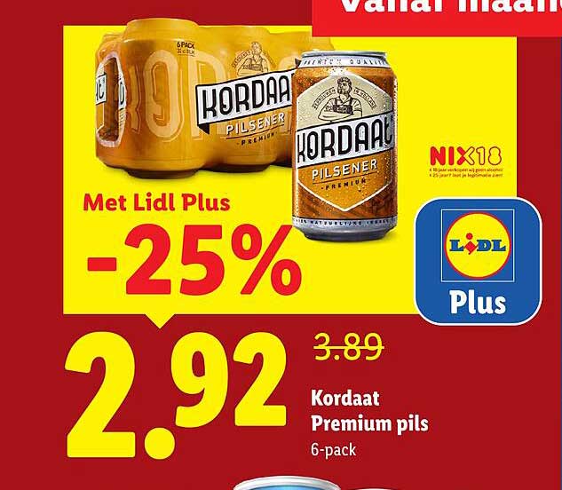 Kordaat Premium pils 6-pack -25%