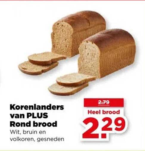 Korenlanders van PLUS Rond brood