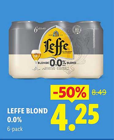 LEFFE BLOND 0.0% 6-pack -50%