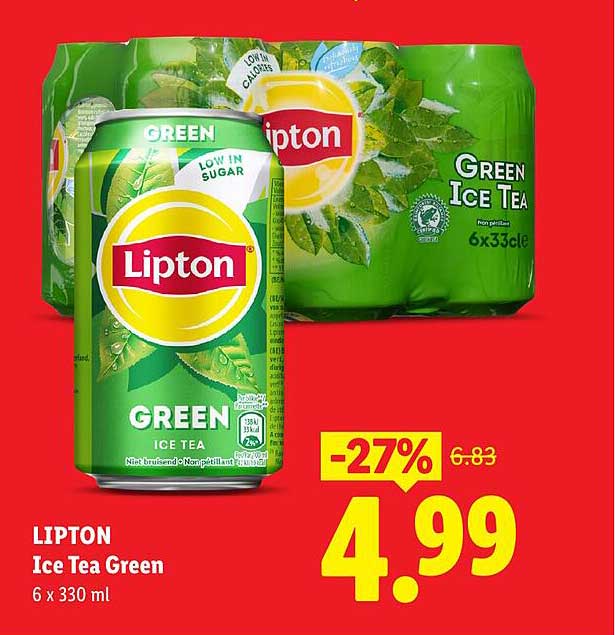 LIPTON Ice Tea Green 6 x 330 ml -27%