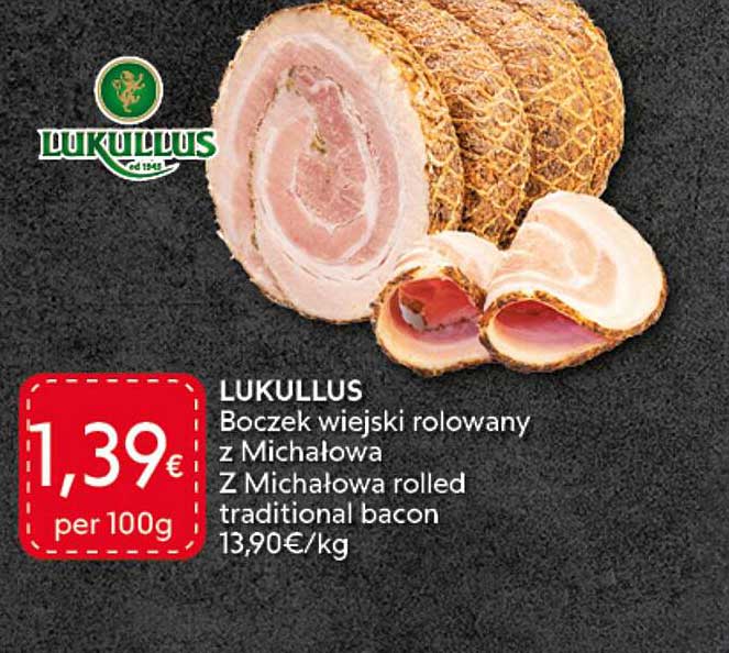 LUKULLUS Boczek wiejski rolowany z Michałowa / Z Michałowa rolled traditional bacon