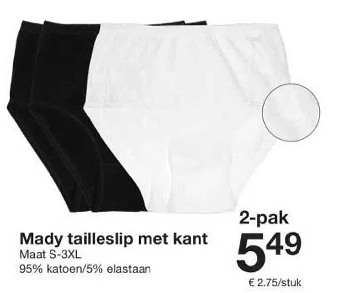 Mady tailleslip met kant