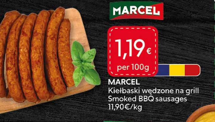 MARCEL Kiełbaski wędzone na grill Smoked BBQ sausages