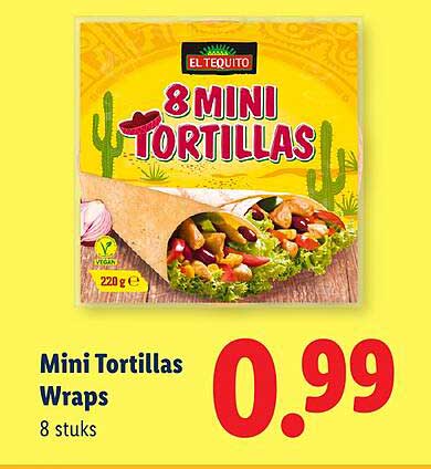Mini Tortillas Wraps 8 stuks