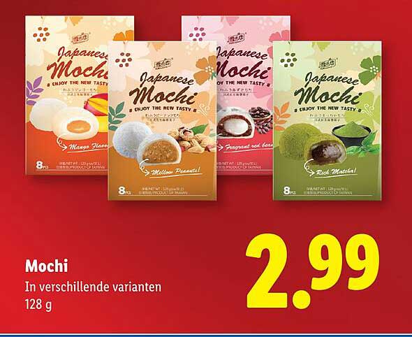 Mochi In verschillende varianten 128 g