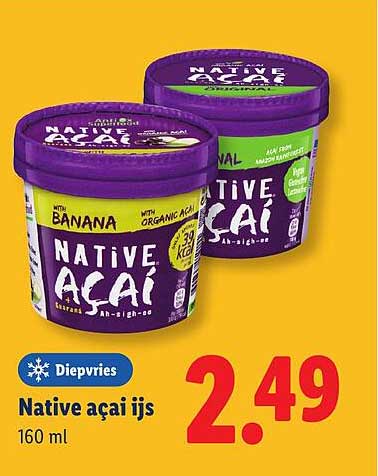 Native acai ijs