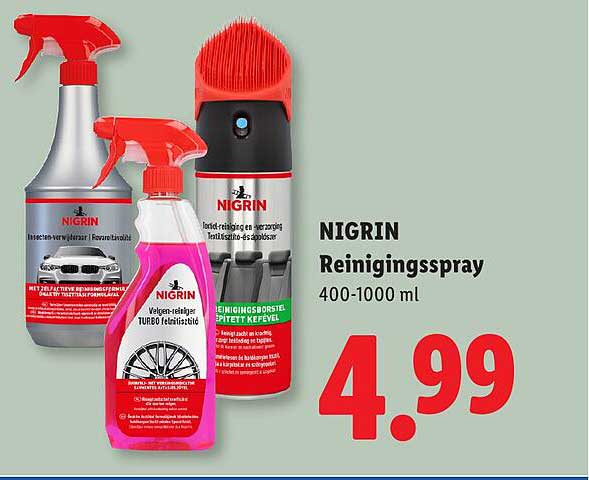 NIGRIN Reinigingsspray 400-1000 ml