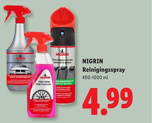 NIGRIN Reinigingsspray 400-1000 ml