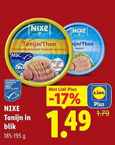 NIXE Tonijn in blik