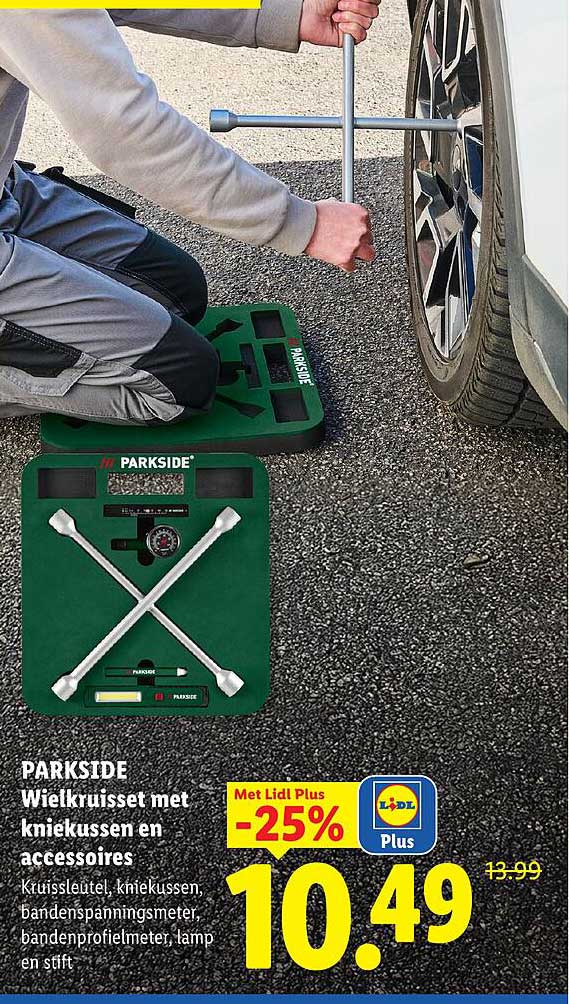 PARKSIDE Wiekruisset met kniekussen en accessoires Met Lidl Plus -25%