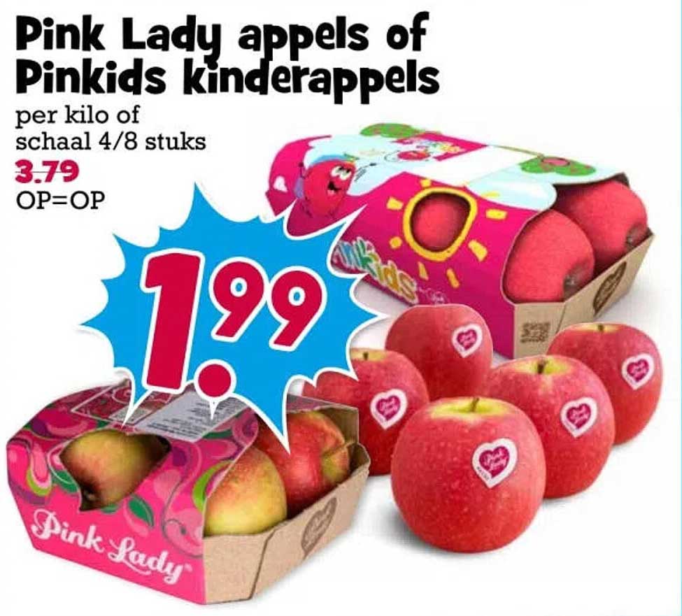 Pink Lady appels of Pinkids kinderappels