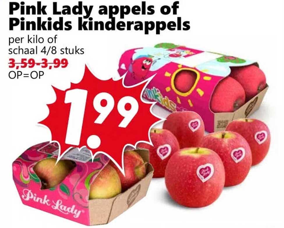 Pink Lady appels of Pinkids kinderappels