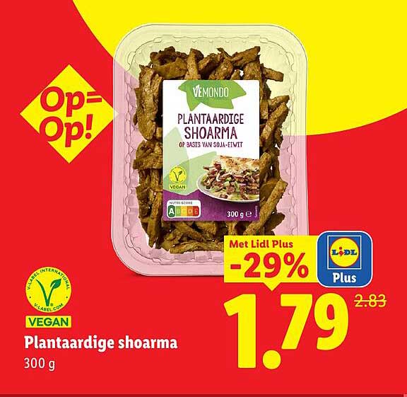 Plantaardige shoarma 300 g
