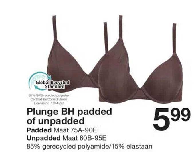 Plunge BH padded of unpadded