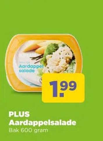 PLUS Aardappelsalade Bak 600 gram