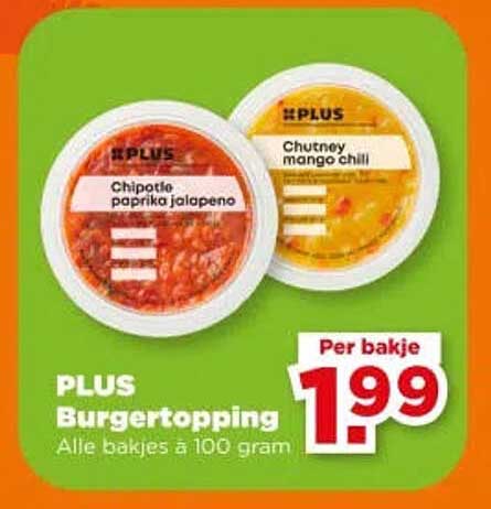 PLUS Burgertopping