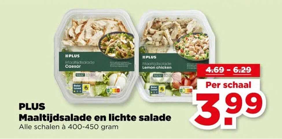 PLUS Maaltijdsalade en lichte salade