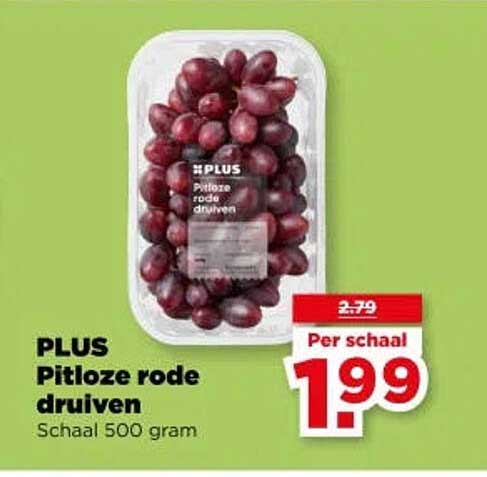 PLUS Pitloze rode druiven