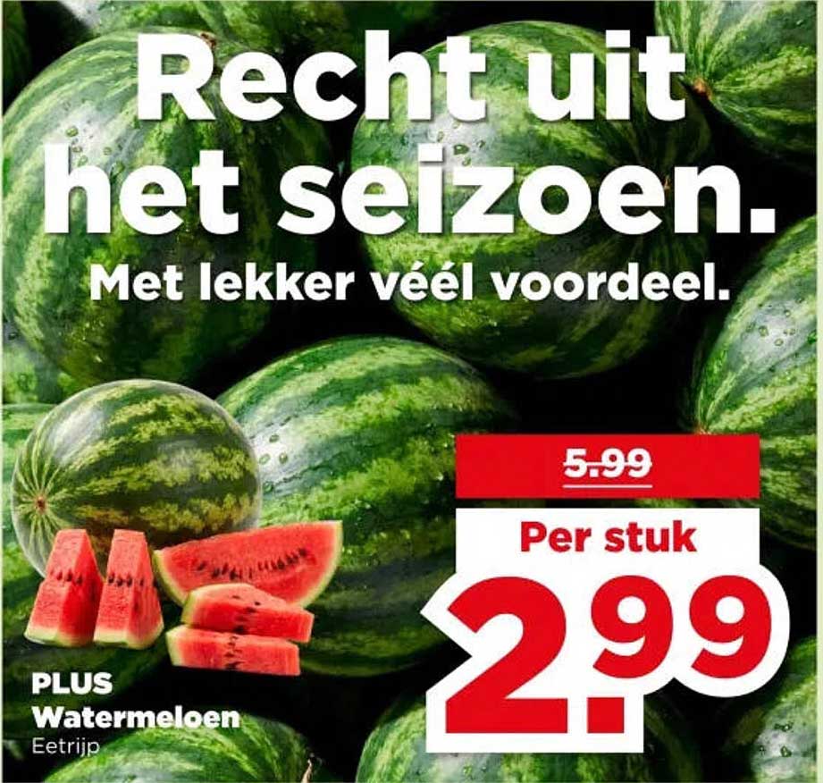 PLUS Watermeloen Eetrijp