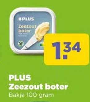 PLUS Zeezout boter Bakje 100 gram