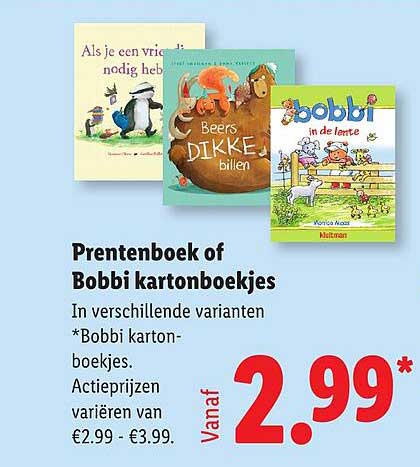 Prentenboek of Bobbi kartonboekjes