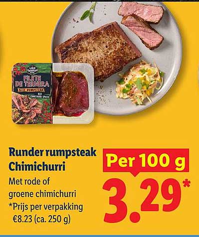 Runder rumpsteak Chimichurri