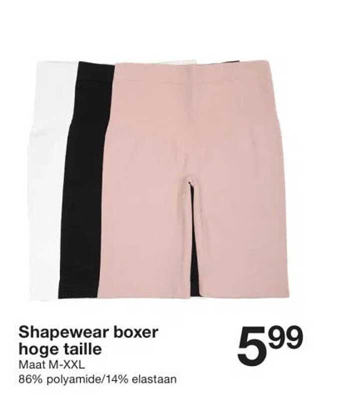 Shapewear boxer hoge taille