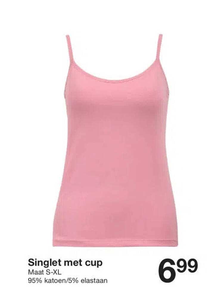 Singlet met cup