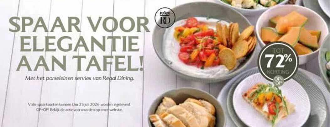 SPAAR VOOR ELEGANTIE AAN TAFEL!