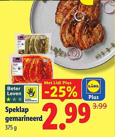 Speklap gemarineerd -25%