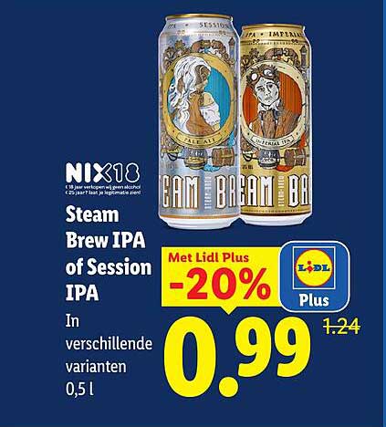 Steam Brew IPA of Session IPA -20%