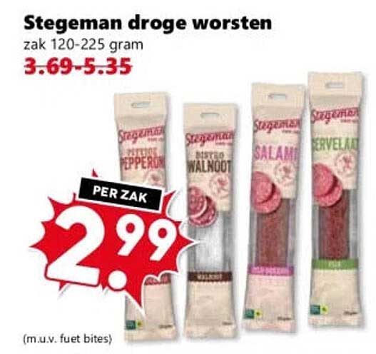Stegeman droge worsten