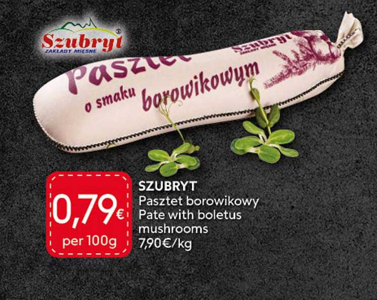 SZUBRYT Pasztet borowikowy Pate with boletus mushrooms