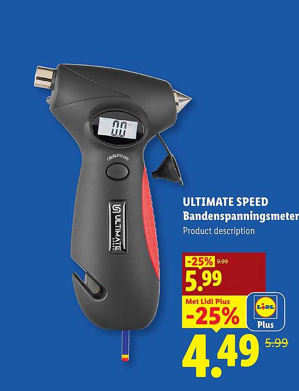 ULTIMATE SPEED Bandenspanningsmeter